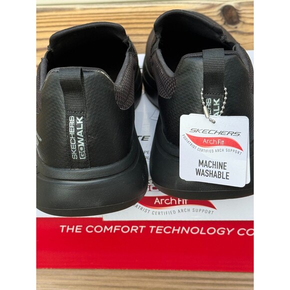 NEW--SKECHERS GO Walk Arch Fit Men's sz 12 Black Slip On Lightweight Comfortable - Picture 11 of 11
